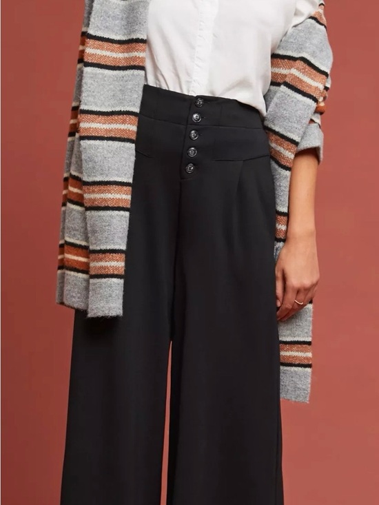 Anthropologie Pants - ETT TWA by Anthropologie Black Lucerne High-Waist Wide Leg Pants